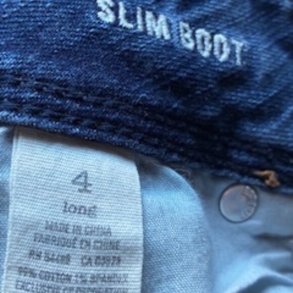 American Eagle Slim Boot cut Jeans with Stretch, Dark Wash, Size 4 - Picture 9 of 9